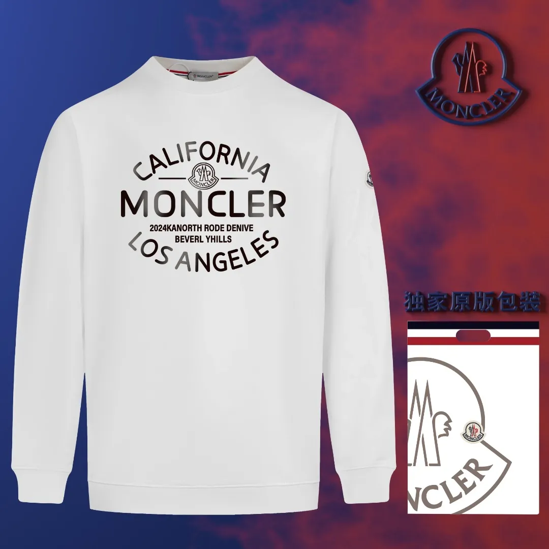 【 Quality】【 MONCLER】【In Stock 】 2024 New Arrival Premium 3D LOGO ， ， Premium ⚠️ ： 460 ， 21S 10S 26/2 1*1 ！ ， ， ， ， ， ！ Same Style ✔️ Same Style： ❗ ✔️【 Same Style， In Stock！】 ➡️Size：S M L XL XXL ➡️ ：Black White ⚠️Size Size